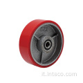 Heavy Duty PU su ferro single wheels